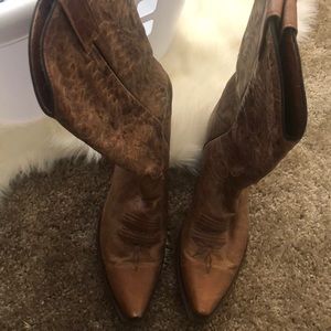 Dan Post Real Leather Cowboy Boots